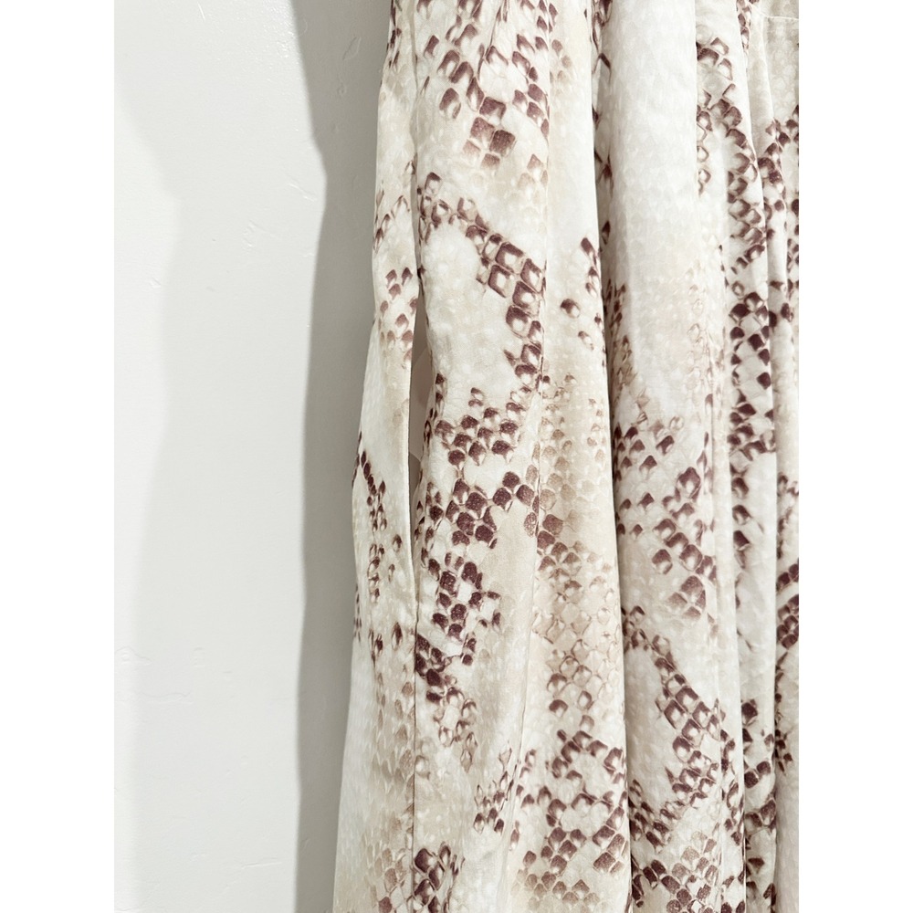 NWT L'Agence Sutton Beaded Strap Maxi Dress in Light Sage Multi Desert Snake - 0 - Picture 11 of 16